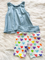 Marker Hearts/Slate Solid - Size 4/5