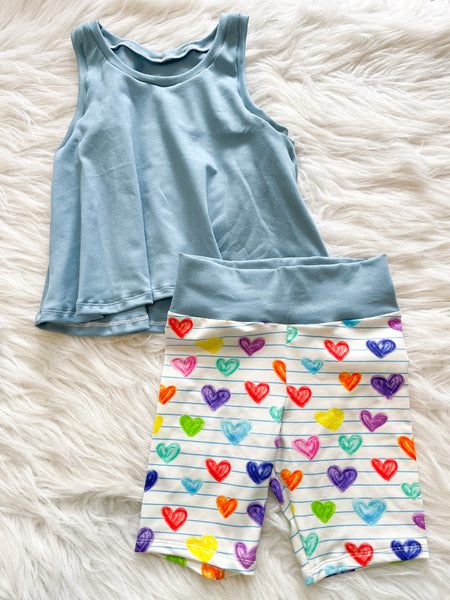 Marker Hearts/Slate Solid - Size 4/5