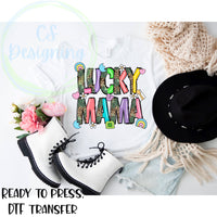Lucky mama DTF Transfer