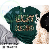 Lucky & Blessed DTF Transfer
