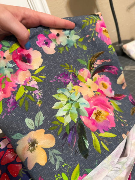 Gray summer floral