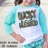 Lucky & Blessed DTF Transfer