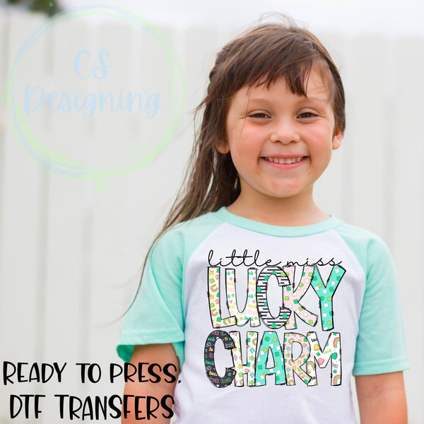 Little miss lucky charm DTF Transfer