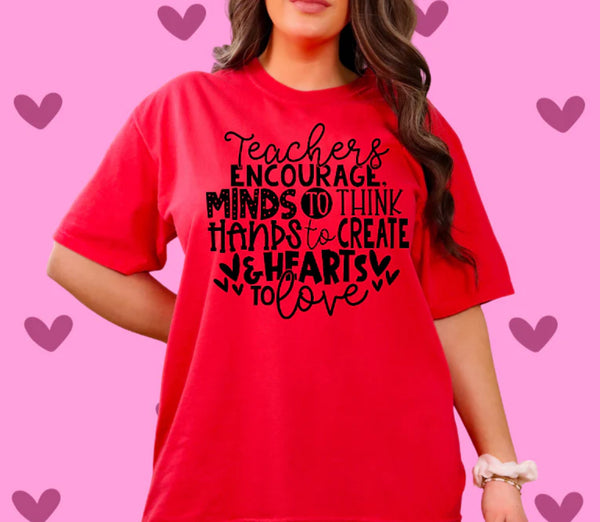 Teachers encourage Screen Print Transfer
