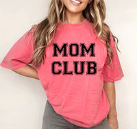 Mom club Screen Print Transfer