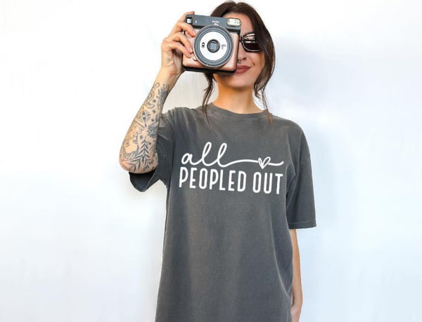 All peopled out Screen Print Transfer