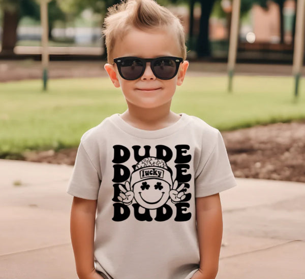 Lucky dude Screen Print Transfer