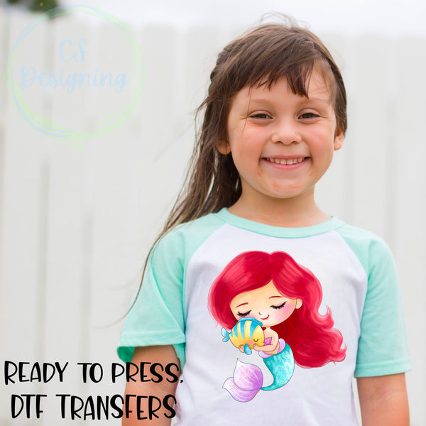 Mermaid princess DTF Transfer