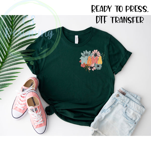Floral mama DTF Transfer