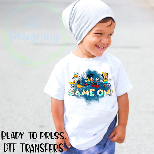 Game on DTF Transfer