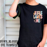 Jesus loves me DTF Transfer