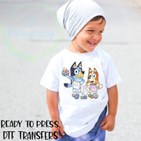 Easter egg hunting DTF Transfer