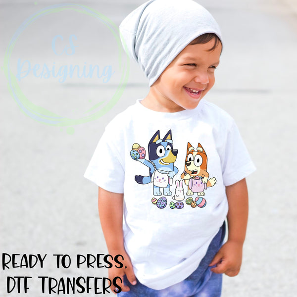 Easter egg hunting DTF Transfer