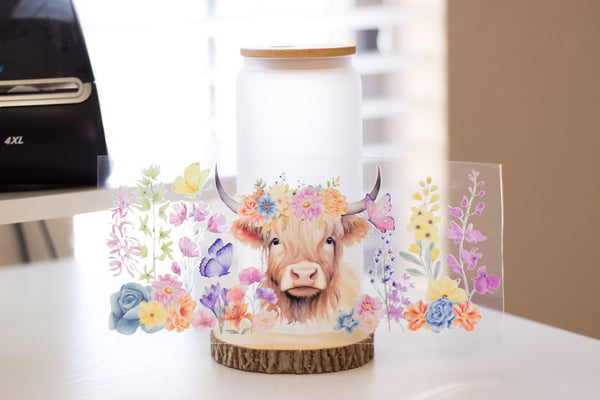 Highland cow UV DTF Transfer