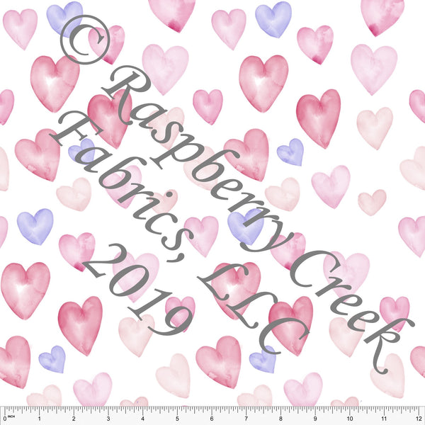 Watercolor Hearts Valentine’s Day