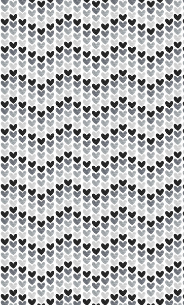 Black Ombré Hearts
