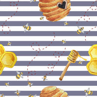 Bees on stripes