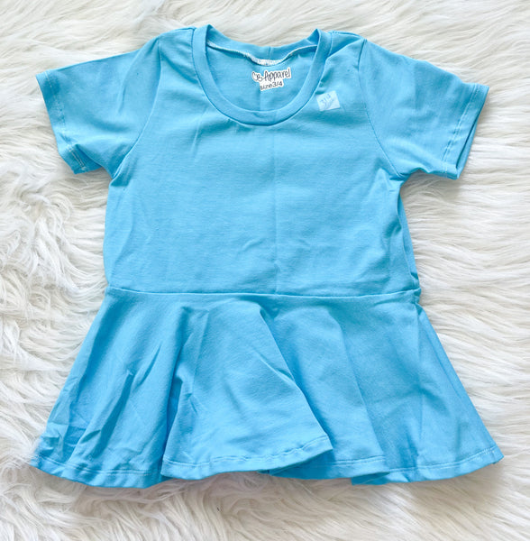 Aqua peplum (short sleeve)