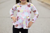 Donut Peplum - long sleeves (multiple sizes)