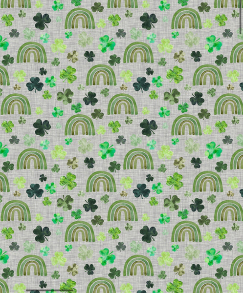 Green rainbows and shamrocks