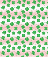 Sparkly Shamrocks on Pink